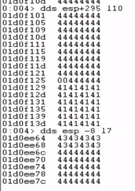 Memory Dump for Space